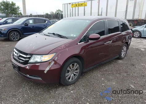 2014 Honda Odyssey Ex из США, поврежденный, VIN 5FNRL5H46EB043592